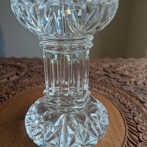 Waterford Betheny Crystal Pedestal Bowl - Candle Pillar Home Accents Style
